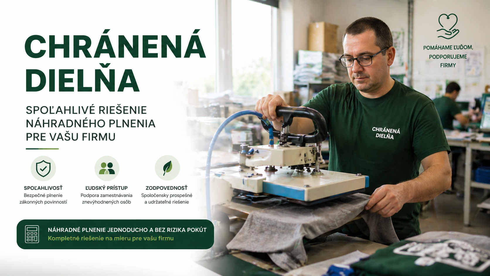 Chránená dielňa pre firmy na Slovensku